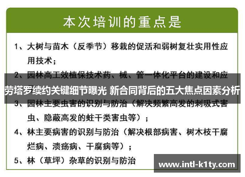 劳塔罗续约关键细节曝光 新合同背后的五大焦点因素分析